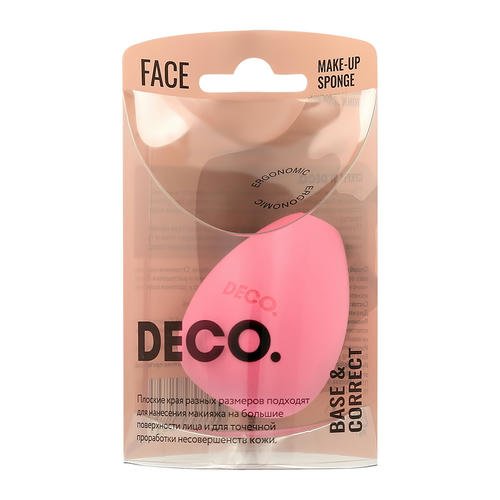 Спонж для макияжа `DECO.` BASE & CORRECT срезанный без латекса — изображение 3
