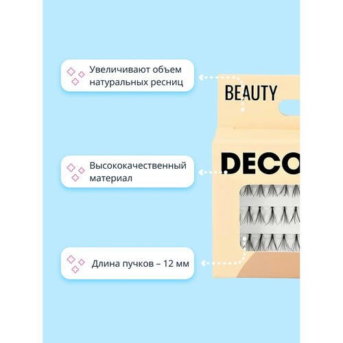 Пучки ресниц `DECO.` средние черные — изображение 3