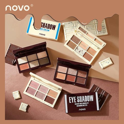 Палетка теней для век `NOVO` CHOCOLATE PALETTE тон 04 — изображение 2