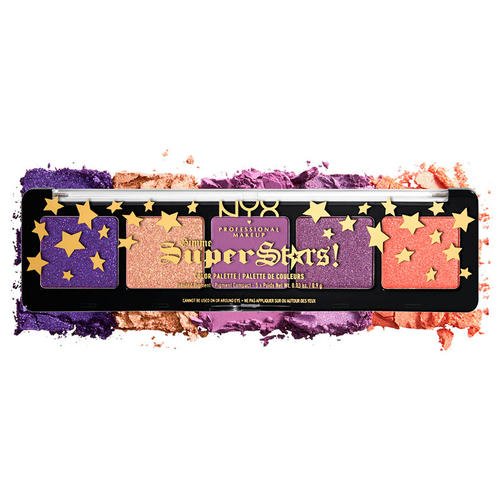 Палетка теней для век `NYX PROFESSIONAL MAKEUP` GIMME SUPER STARS! тон 02 kissin my stars — изображение 3