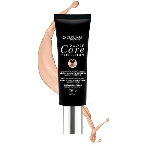 Крем тональный для лица `DEBORAH` 24ORE CARE PERFECTION EXTREME WEAR тон 02 бежевый — изображение 2