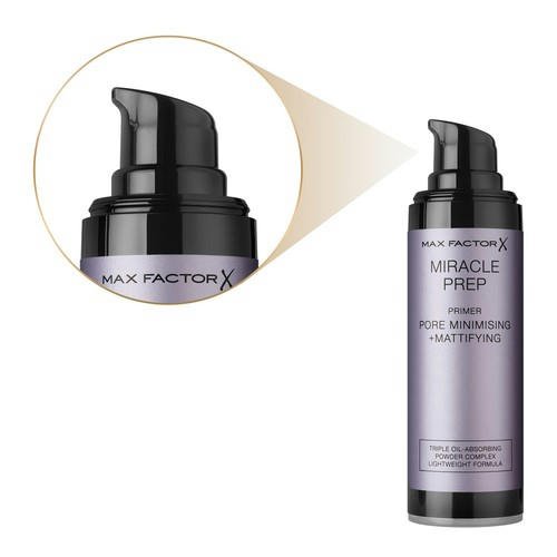 Праймер для лица `MAX FACTOR` MIRACLE PREP уменьшающий поры с матирующим эффектом — изображение 2