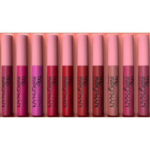 Помада для губ `NYX PROFESSIONAL MAKEUP` LINGERIE XXL жидкая матовая тон 16 — изображение 3