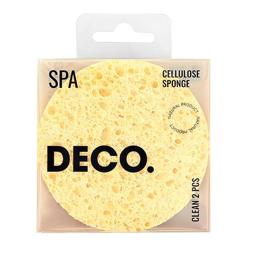 Спонжи для умывания `DECO.` CLEAN целлюлозные 2 шт — изображение 2
