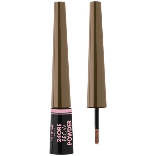 Пудра для бровей `DEBORAH` 24ORE BROW POWDER тон 02 темно-коричневый