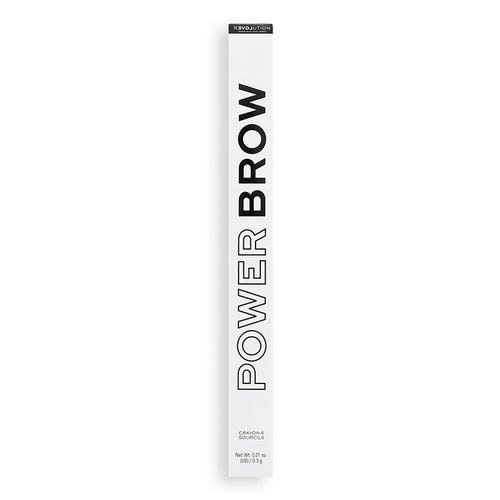 Карандаш для бровей `REVOLUTION` `RELOVE` POWER BROW с щеточкой тон granite — изображение 3