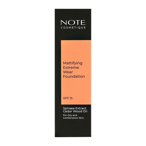 Основа тональная для лица `NOTE` MATTIFYING EXTREME WEAR FOUNDATION с мотирующим эффектом тон 120 — изображение 2