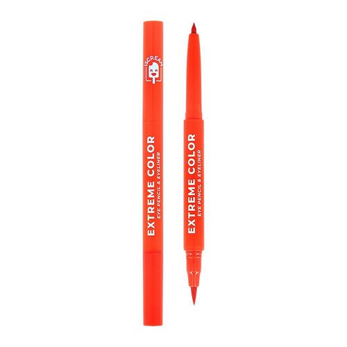 Карандаш-лайнер для глаз `ISCREAM` EXTREME COLOR 2 в 1 (red)