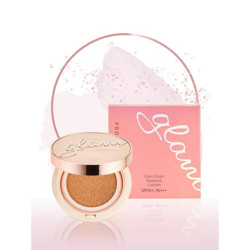 Основа-кушон тональная для лица `PROMETTE` GLAM ORIGIN RADIANCE CUSHION SPF 50+ тон 21 — изображение 3