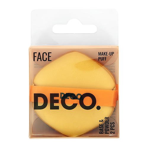 Пуховки для макияжа `DECO.` универсальные (mustard) 2 шт — изображение 2
