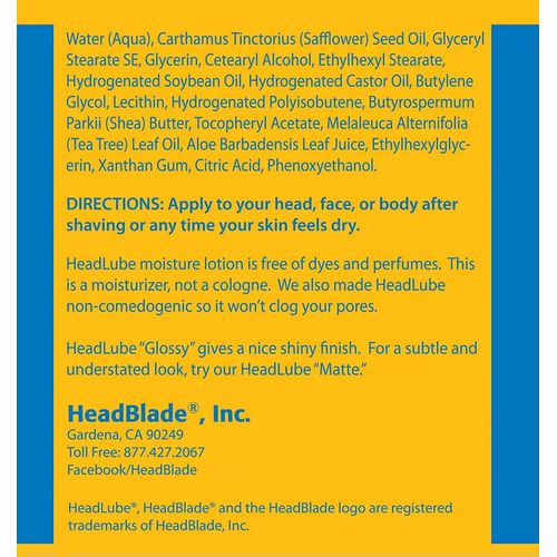 HeadBlade Lube Glossy Moisturizer - Увлажняющий лосьон 150 мл — изображение 4