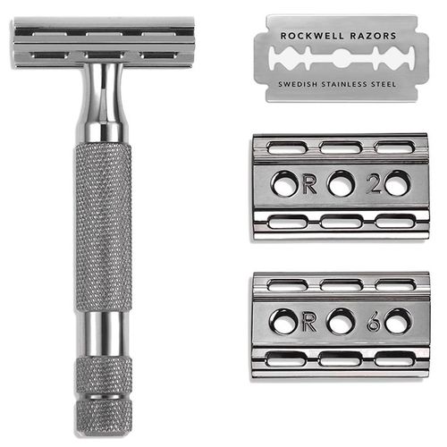 Rockwell 6C Gunmetal - Т-образная бритва Темный хром — изображение 2