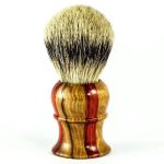 Metzger Olive/Orange wood Sb-11251 - Помазок для бритья Барсучий ворс