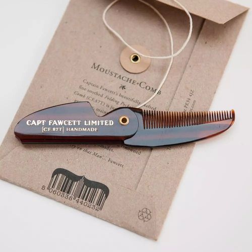 Captain Fawcett Folding Pocket Moustache Comb - Складная расческа для усов — изображение 5