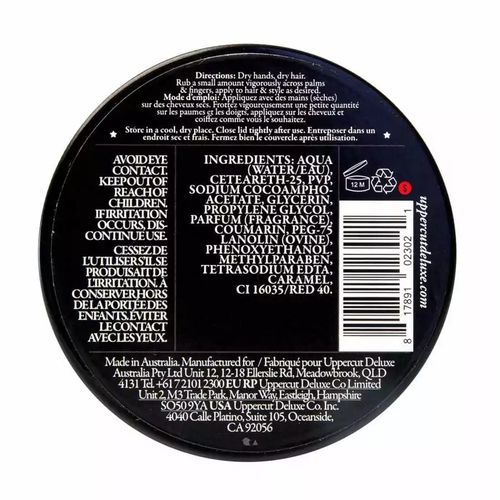 Uppercut Deluxe Pomade - Помада для укладки волос сильной фиксации 100 гр — изображение 4