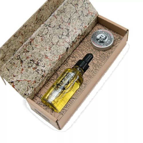 Captain Fawcett Private Stock Beard Oil & Moustache Wax Gift Set - Набор для усов и бороды — изображение 2