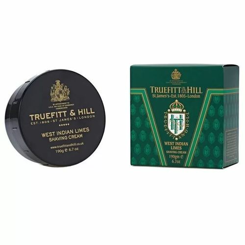 Truefitt and Hill West Indian Limes Shaving Cream - Крем для бритья Лайм 190 мл — изображение 2