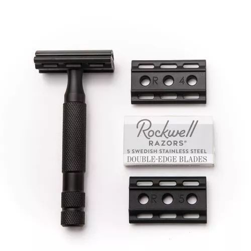 Rockwell 6S Black - Т-образная бритва Нержавеющая сталь Черная — изображение 4