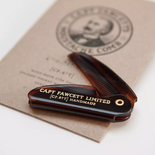 Captain Fawcett Folding Pocket Moustache Comb - Складная расческа для усов — изображение 3