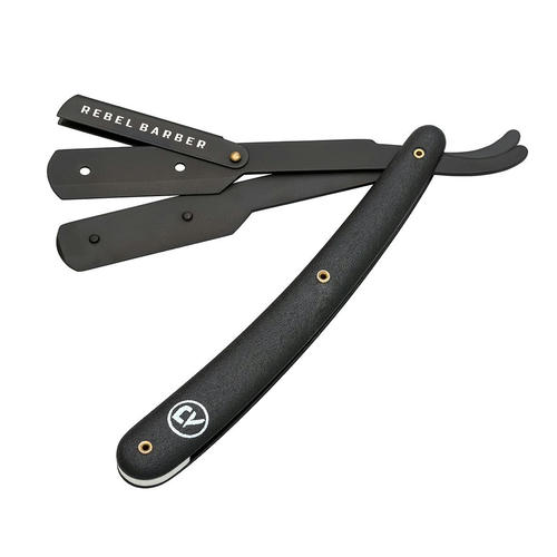 Rebel Barber Professional Shavette Black - Бритва со сменными лезвиями