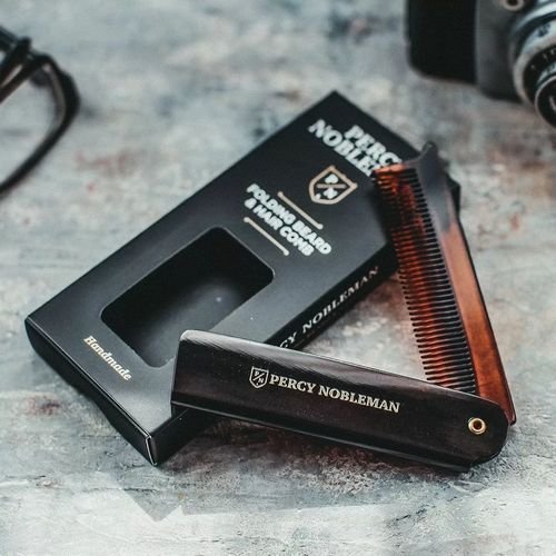 Percy Nobleman Folding Beard Comb - Складная расческа для бороды — изображение 4
