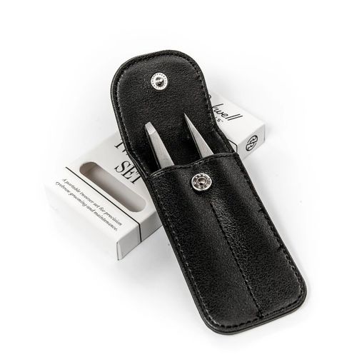 Rockwell Tweezer Set - Набор пинцетов нержавеющая сталь, 2 предмета, чехол — изображение 2