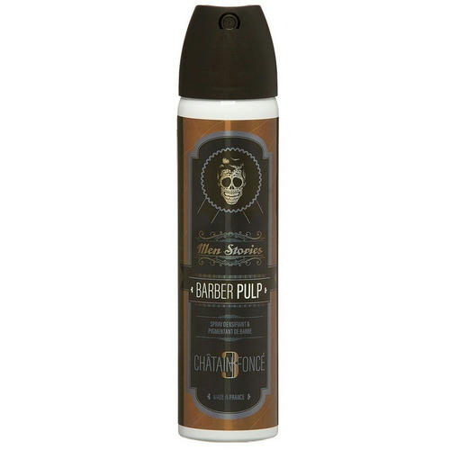 Men Stories Barber Pulp Chatain Fonce - Камуфляж краска-спрей для бороды №3 Темный Шатен 75 мл