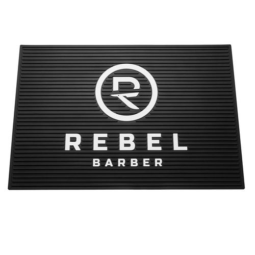 Rebel Barber Black & White Large - Резиновый коврик для инструментов — изображение 2