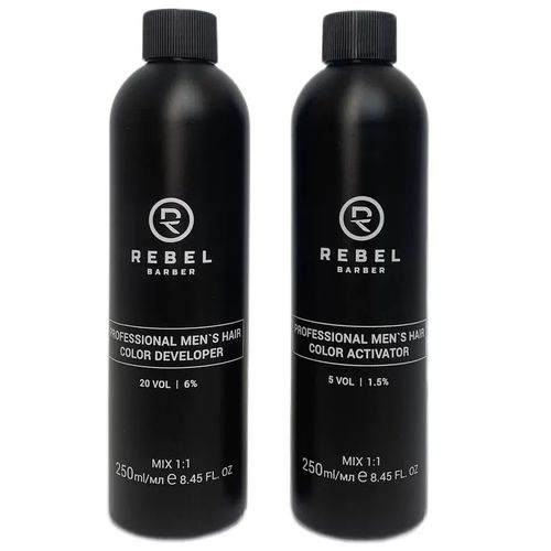 Rebel Barber Developer 5VOL 1.5% - Активатор для профессиональной мужской краски для волос 250 мл — изображение 3