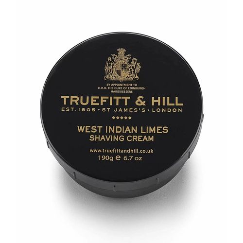 Truefitt and Hill West Indian Limes Shaving Cream - Крем для бритья Лайм 190 мл — изображение 4