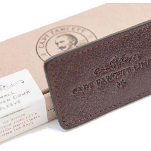Captain Fawcett Leather Case for Folding Pocket Moustache Comb - Кожаный чехол для расчески для усов — изображение 2