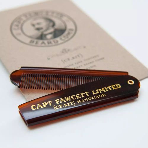 Captain Fawcett Folding Pocket Beard Comb - Складная расческа для бороды — изображение 5