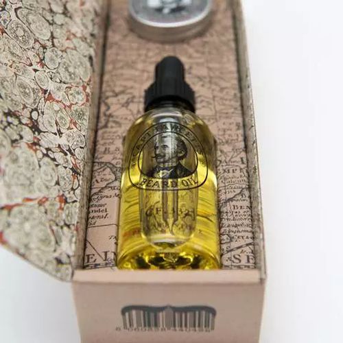 Captain Fawcett Private Stock Beard Oil & Moustache Wax Gift Set - Набор для усов и бороды — изображение 3
