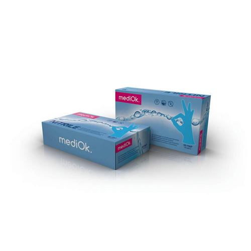 Перчатки нитрил MediOk XL голубые — изображение 5