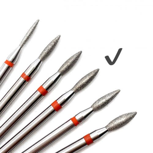 Фреза Beauty-Tools алмазная «Пламя» острое D=2,1 мм, красная (104.243XL.514.021) — изображение 2