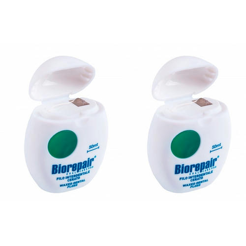Биорепейр Набор Зубная нить с воском комплексная защита Waxed Floss, 50м*2 штуки (Biorepair, Уход за зубами) — изображение 2