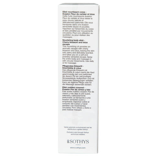 Сотис Насыщенный эликсир для тела с цветками вишни и лотоса, 100 мл (Sothys, Body) — изображение 4