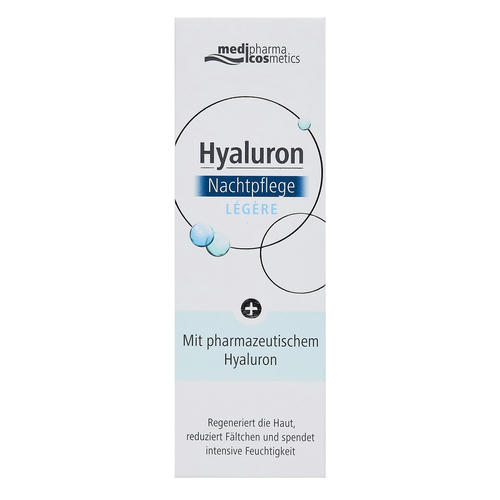 Медифарма Косметикс Крем для лица ночной легкий 50 мл (Medipharma Cosmetics, Hyaluron) — изображение 3
