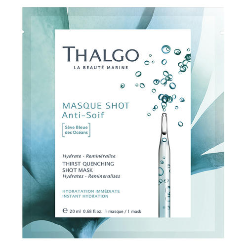 Тальго Интенсивно Увлажняющая экспресс-маска "Морской Источник" Quenching Shot Mask with s_ve bleue des oc_ans, 20 мл (Thalgo, Masque Shot)