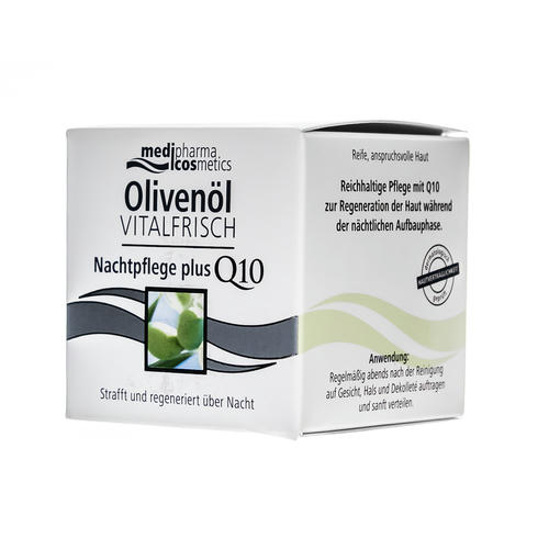 Медифарма Косметикс Ночной крем для лица против морщин Olivenol Vitalfrisch, 50 мл (Medipharma Cosmetics, Olivenol) — изображение 4