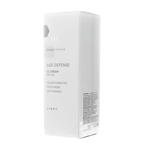 Холи Лэнд Корректирующий крем (светлый) для всех типов кожи CC Cream SPF 50 Light, 50 мл (Holyland Laboratories, Age Defense) — изображение 4