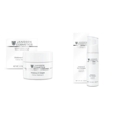 Янсен Косметикс Набор "Уход с витамином C", 2 продукта (Janssen Cosmetics, Demanding skin)