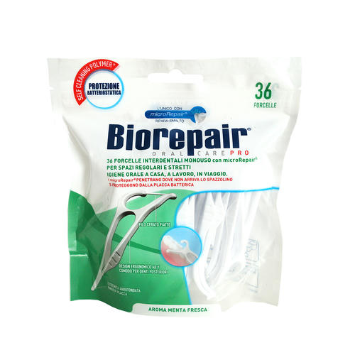 Биорепейр Зубная нить с держателем Hand-Held Flosser, 36 шт (Biorepair, Уход за зубами)