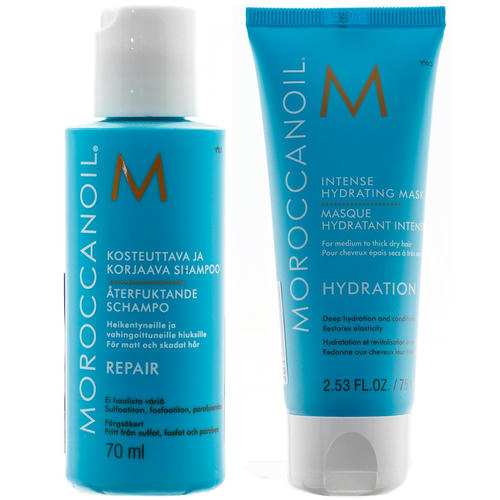 Мороканойл Набор "Увлажнение" для волос: шампунь 70 мл + маска 75 мл (Moroccanoil, Hydration)