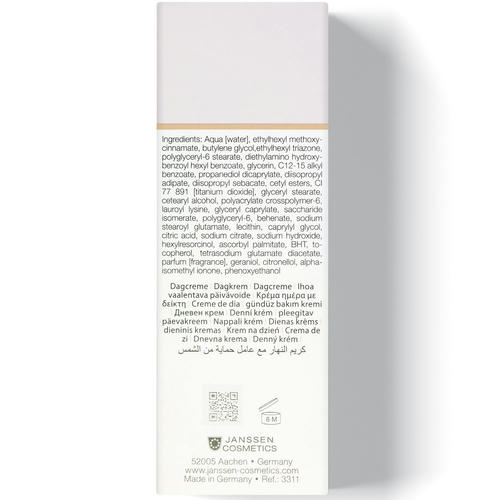 Янсен Косметикс Осветляющий дневной крем SPF 20 Brightening Day Protection, 50 мл (Janssen Cosmetics, Fair Skin) — изображение 4