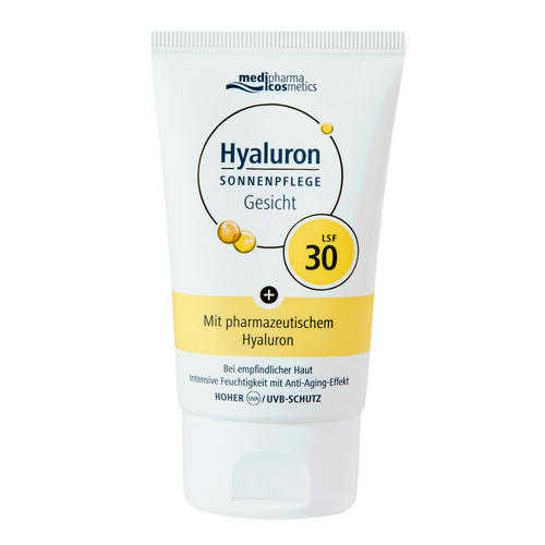 Медифарма Косметикс Солнцезащитный крем для лица SPF 30, 50 мл (Medipharma Cosmetics, Hyaluron) — изображение 2