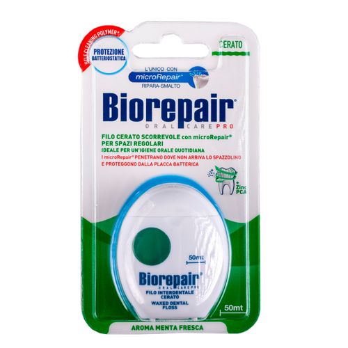 Биорепейр Зубная нить с воском комплексная защита Waxed Floss, 50м (Biorepair, Уход за зубами) — изображение 2