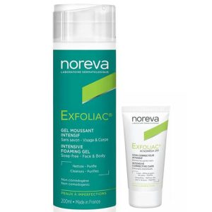 Норева Набор для проблемной кожи: крем, 30 мл + гель, 200 мл (Noreva, Exfoliac)