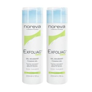 Норева Комплект Эксфолиак Интенсивный пенящийся гель 2х200 мл (Noreva, Exfoliac)