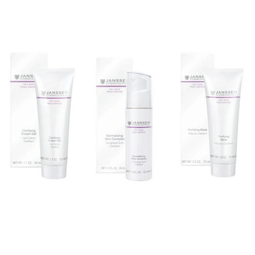 Янсен Косметикс Набор "Комплексный уход Себоконтроль", 3 продукта (Janssen Cosmetics, Oily skin)